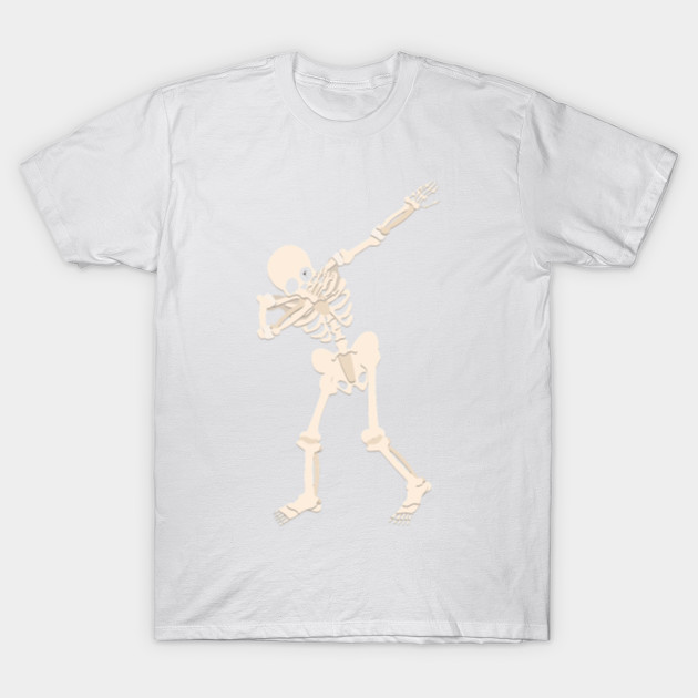 Dabbing Skeleton With Top Hat Glow Green Look Gear T-Shirt-TOZ
